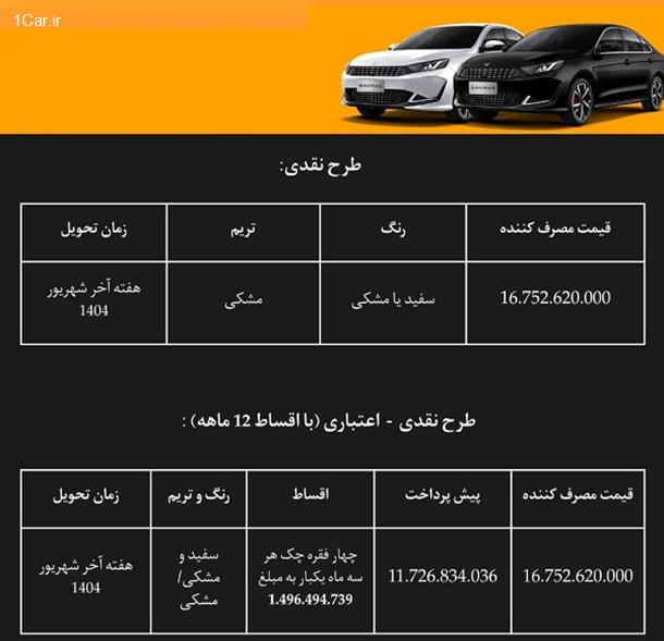 برنامه فروش اقساطی خودرو ریسپکت و دیگینیتی پرایم